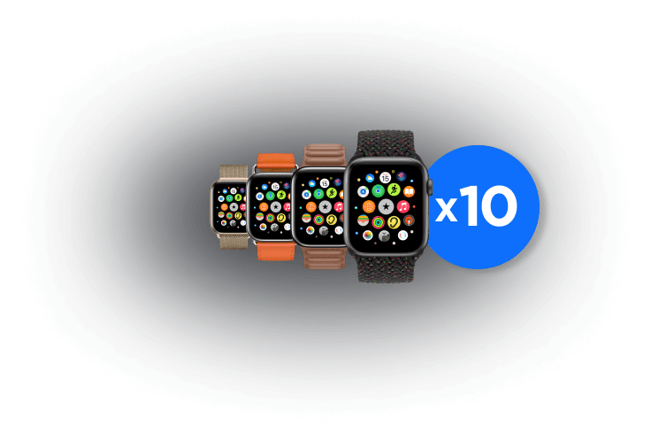 10×Apple&#160;Watch